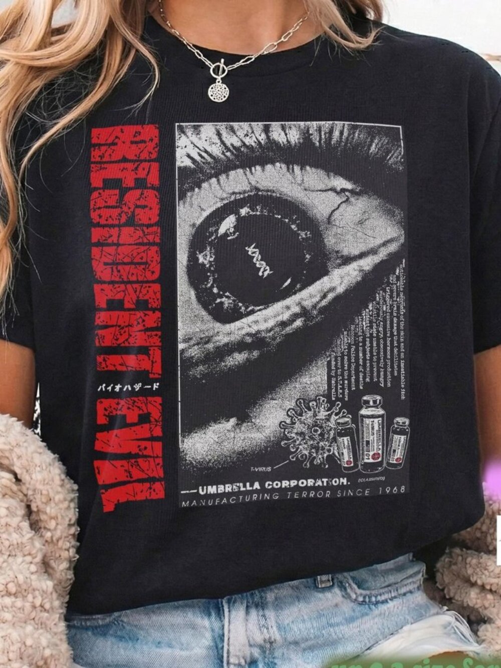 Vintage Resident Evil Leon Kennedy Graphic Tee